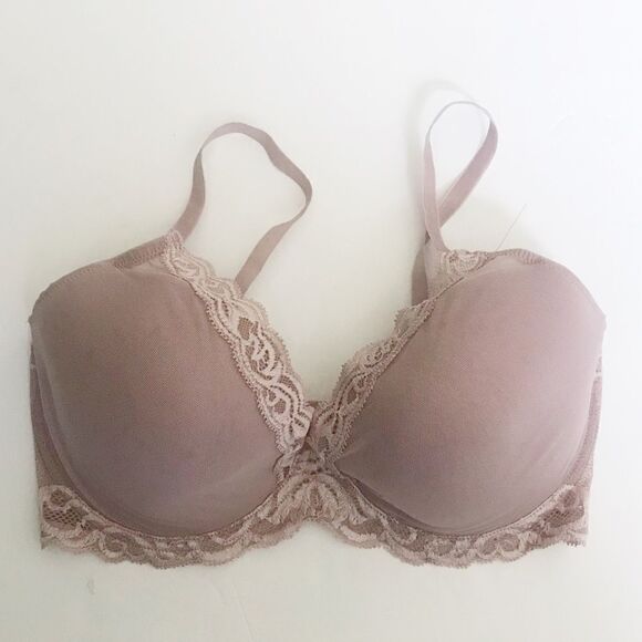 🆕 NATORI Feathers contour underwire bra in antique pearl pink (light mau… - Picture 7 of 10